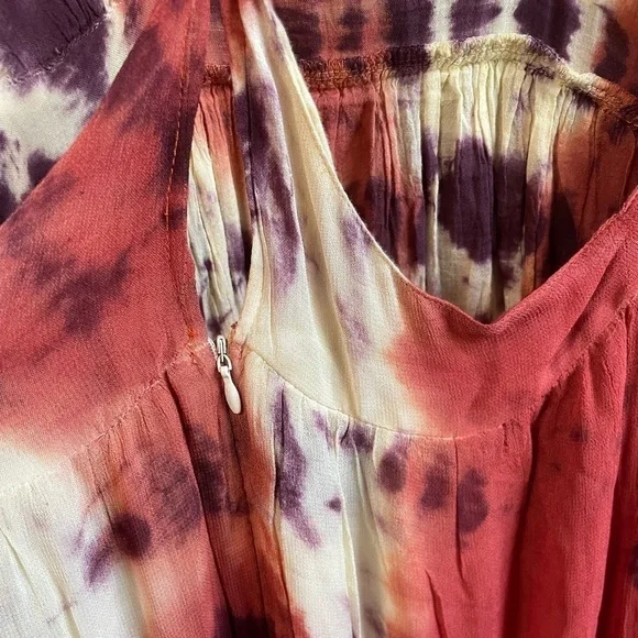 NWOT RAGA Ravi Halter Maxi Dress Halter Tie Dye Maxi Dress. Size Small - Picture 6 of 8